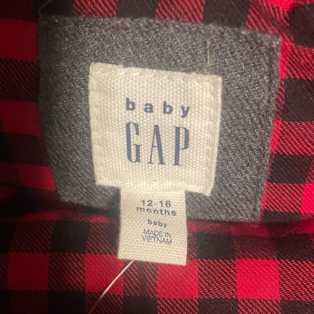 Baby Gap Quilted Toggle Gray Hoodie Vest NWT 12-18 month - Picture 8 of 10